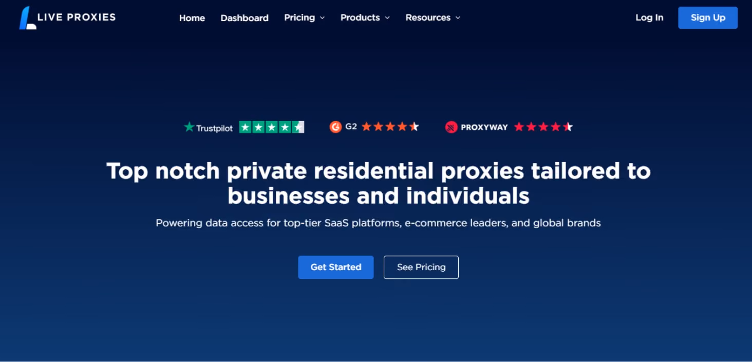 Live Proxies Website