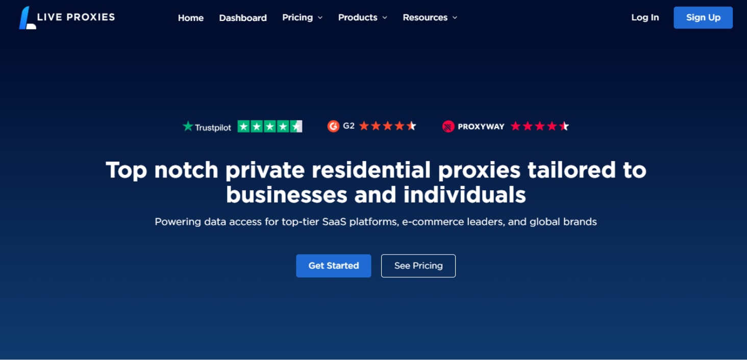 Live Proxies Website