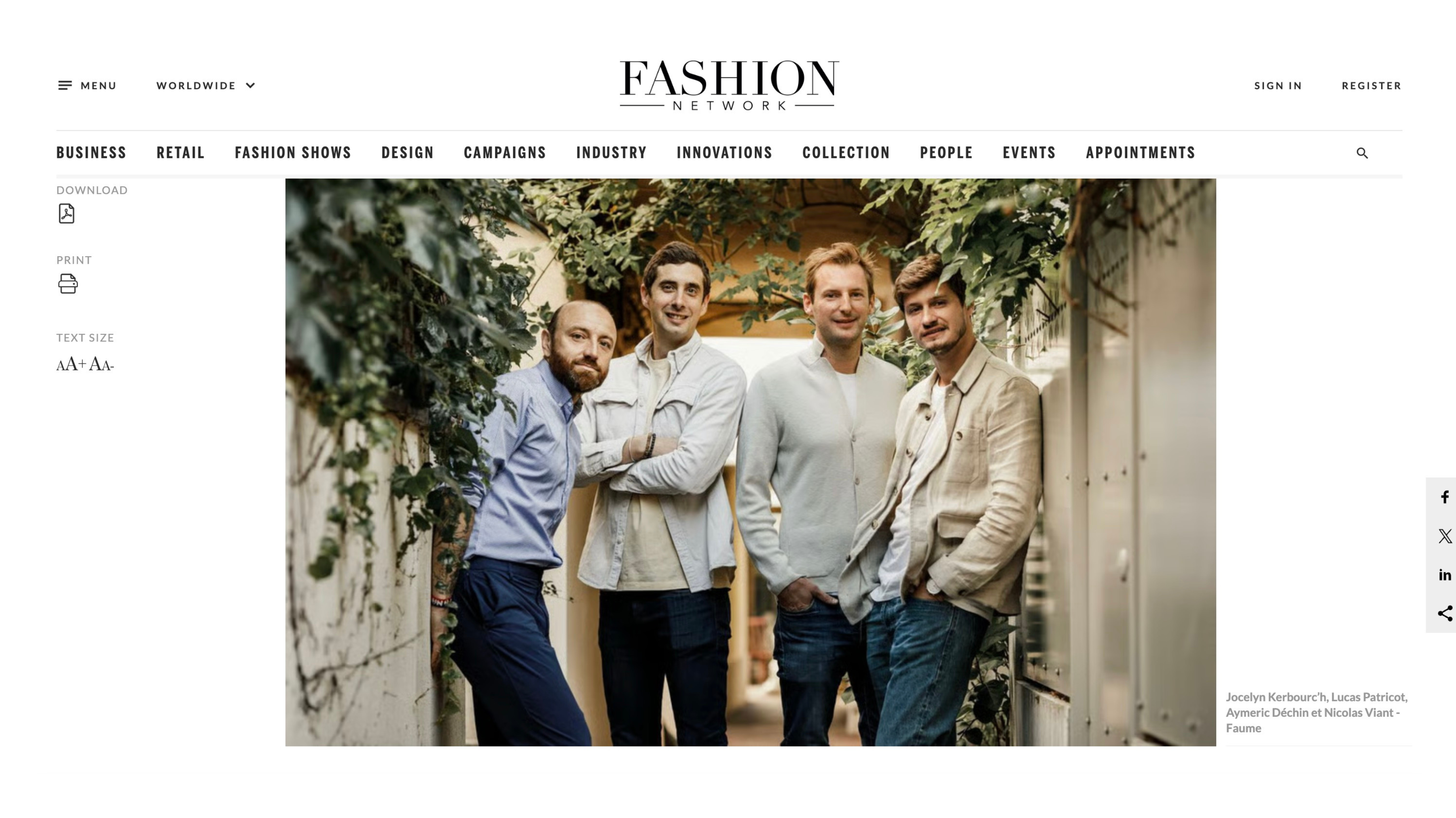 Faume expands to the U.S : driving the circular fashion market from New York