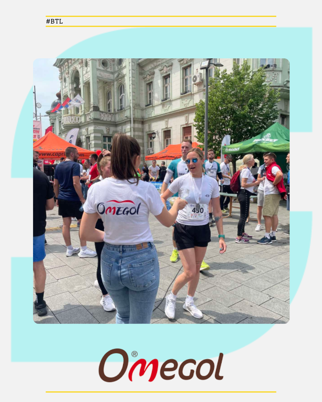 Promotion of Omegol products at the Zrenjanin Marathon