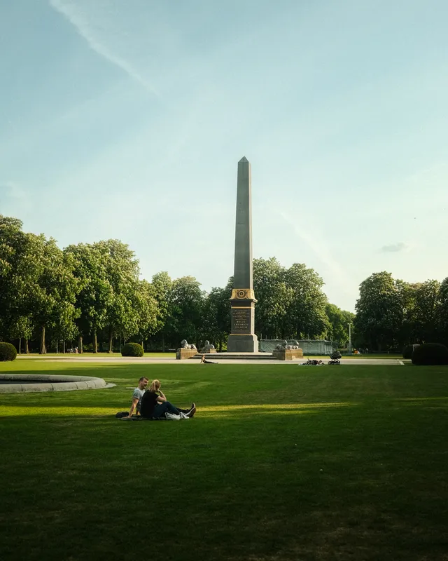 Löwenwall in Braunschweig im Sommer