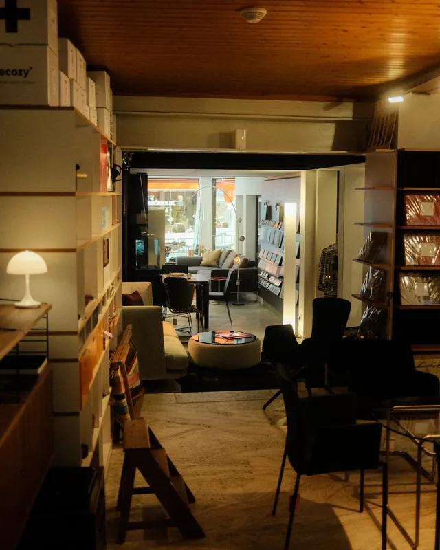 Interior eines Möbelgeschäftes