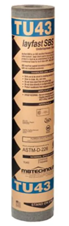 Layfast SBS TU43 underlayment