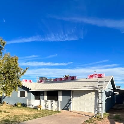 Before new shingle roof installation on a Phoenix Arizona home