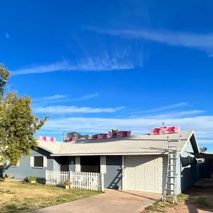 Before new shingle roof installation on a Phoenix Arizona home
