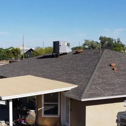 Completed shingle roof installation on a Gilbert Arizona home