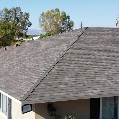 New architectural shingles installed on a Gilbert Arizona residence