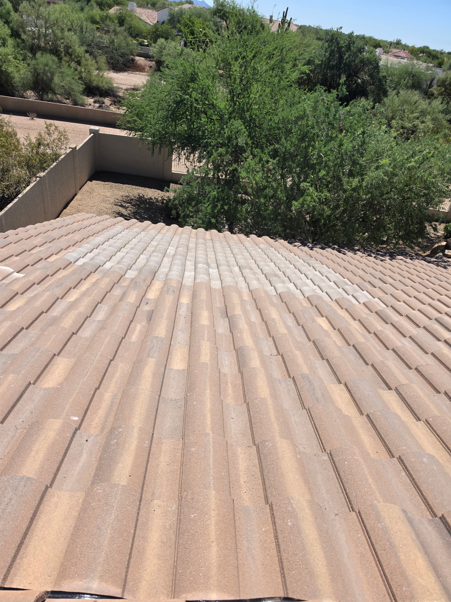 Completed tile roof field in Phoenix Arizona