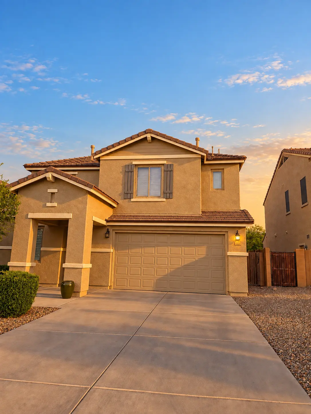 Completed concrete tile roof after underlayment replacement in Phoenix Arizona