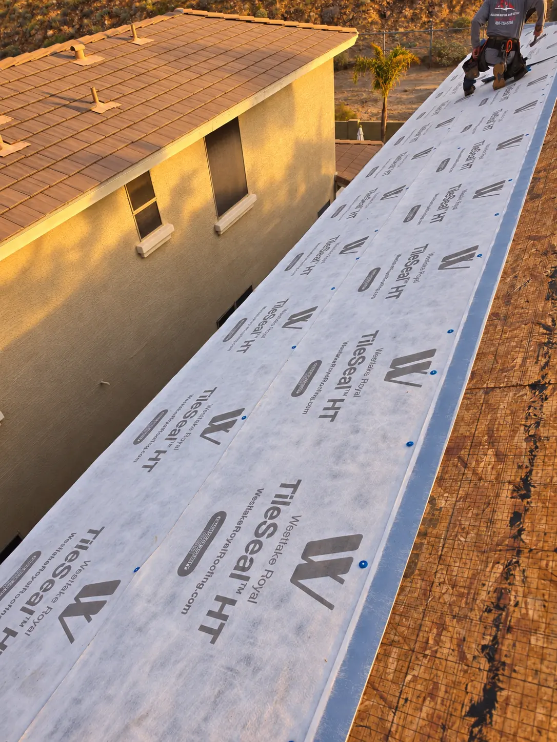 Westlake TileSeal HT roof underlayment installed on a Phoenix home