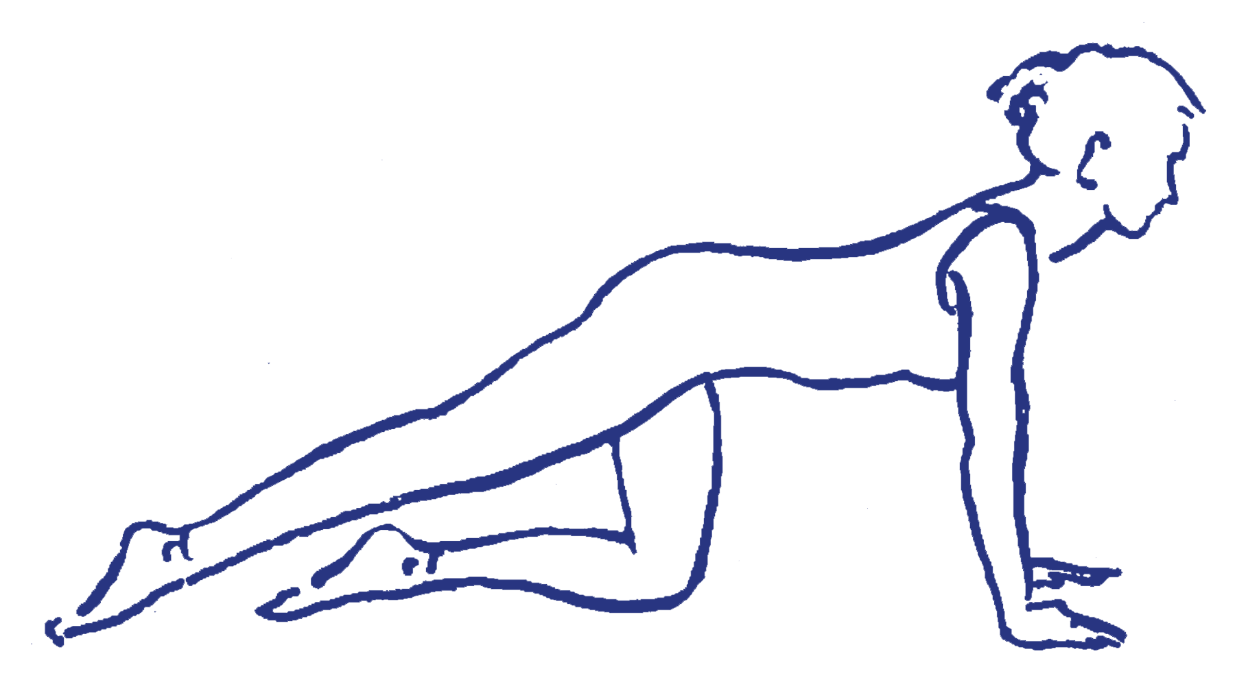 Cakravākāsana mit einem Bein gestreckt und Fuß am Boden