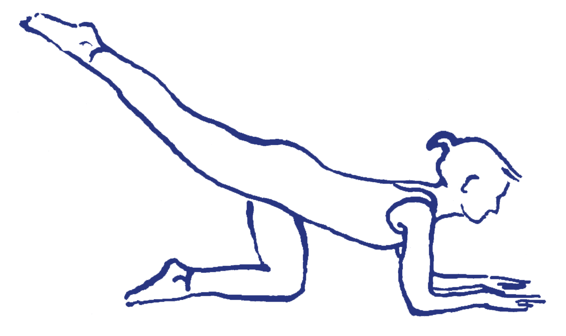 Cakravākāsana mit Abstützen auf den Unterarmen
