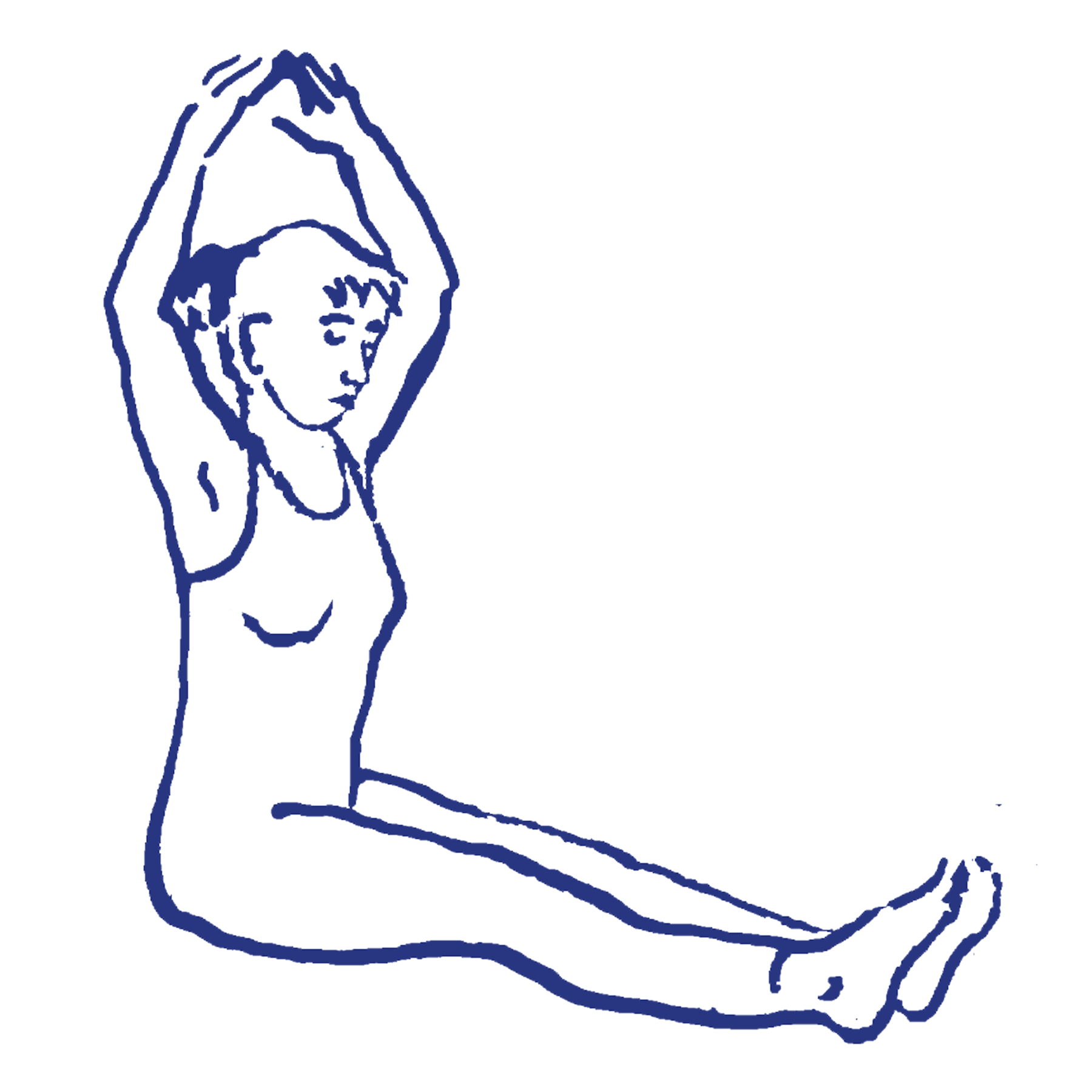 Daṇḍāsana mit gebeugten Armen