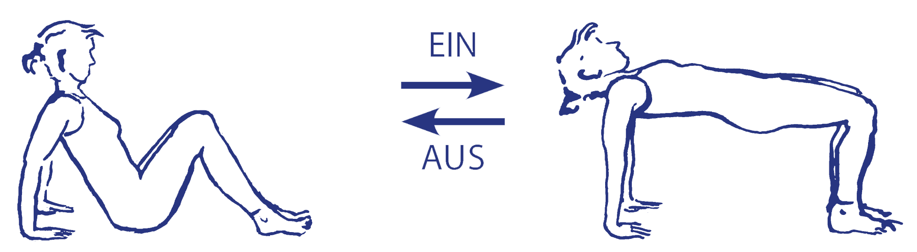 Ausgleich von daṇḍāsana durch catuṣpāda pīṭham