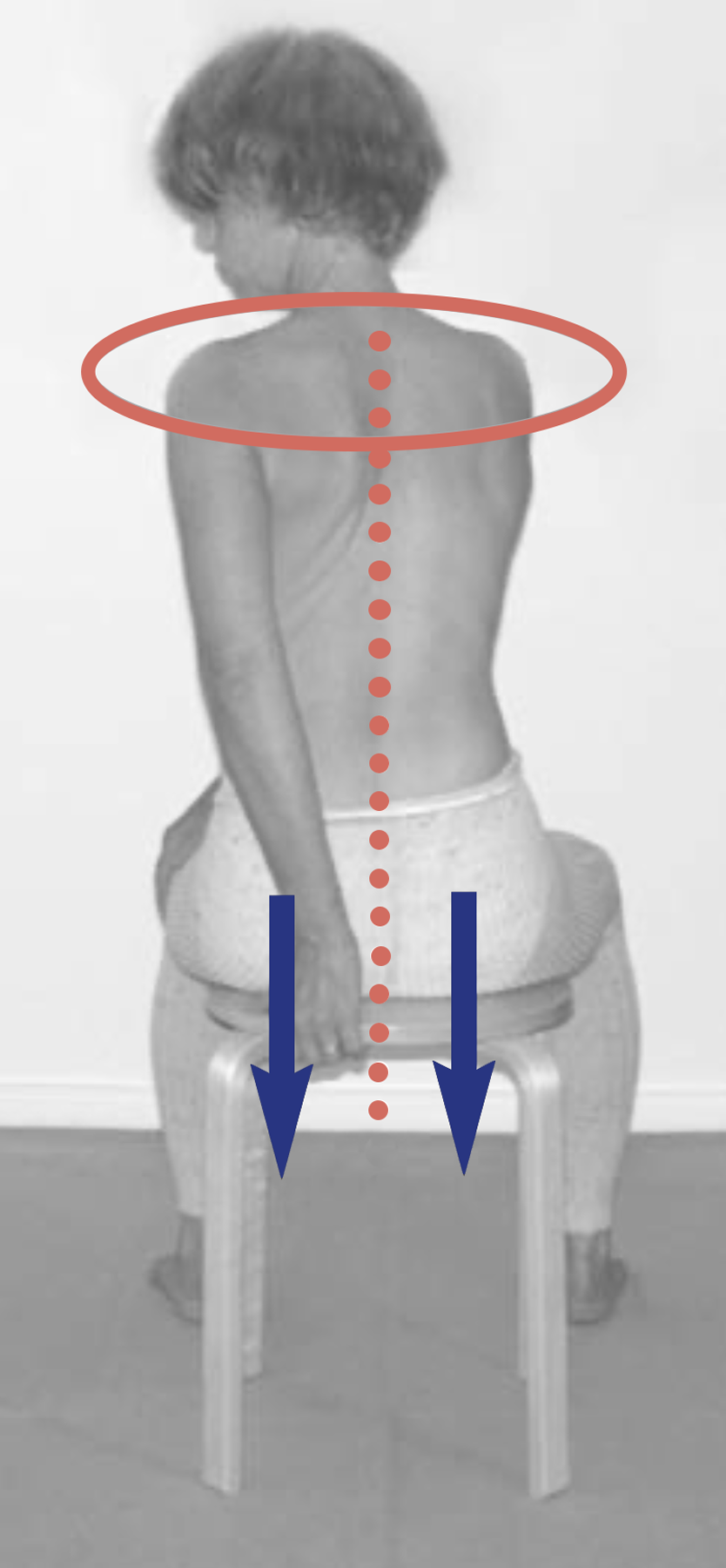 Matsyendrāsana – Als Position, die beide Bedingungen am zuverlässigsten ermöglicht, gilt ohne Zweifel die Drehung vom Stuhl aus.