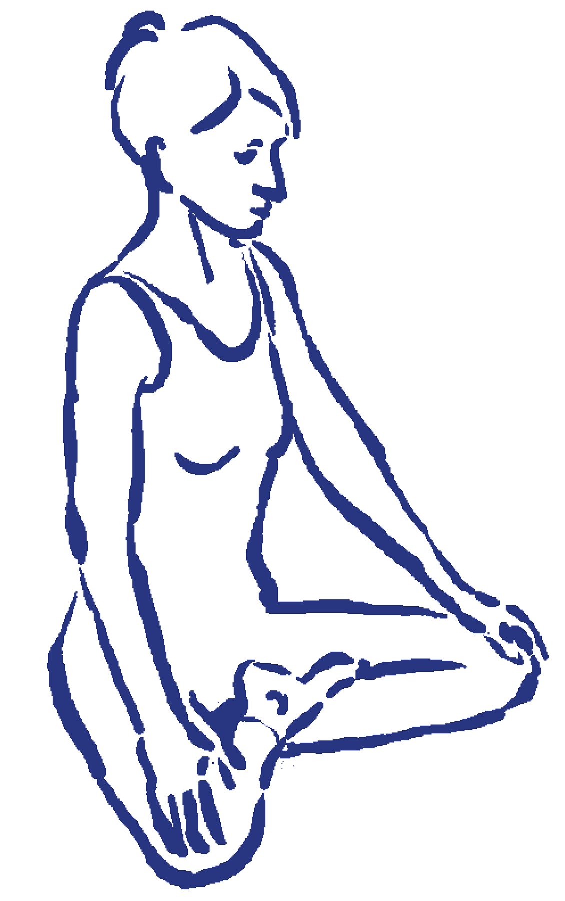 Siddhāsana nach Haṭha Yoga Pradīpikā