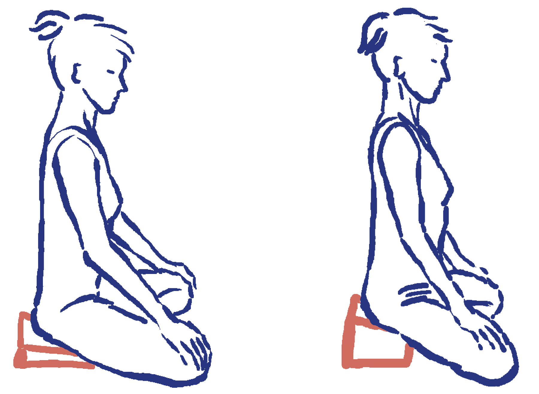 Siddhāsana – Sitzhöhe