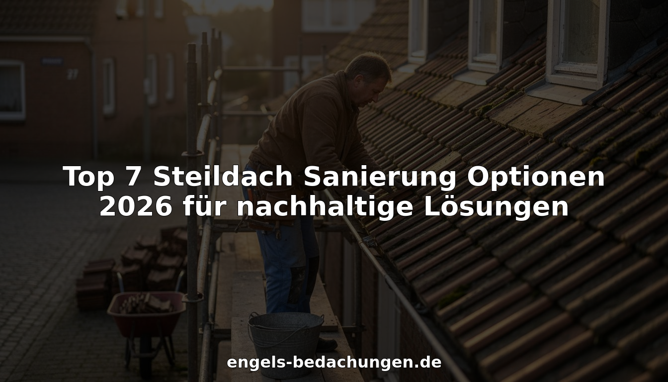 Top 7 Steildach Sanierung Optionen 2026 für nachhaltige Lösungen