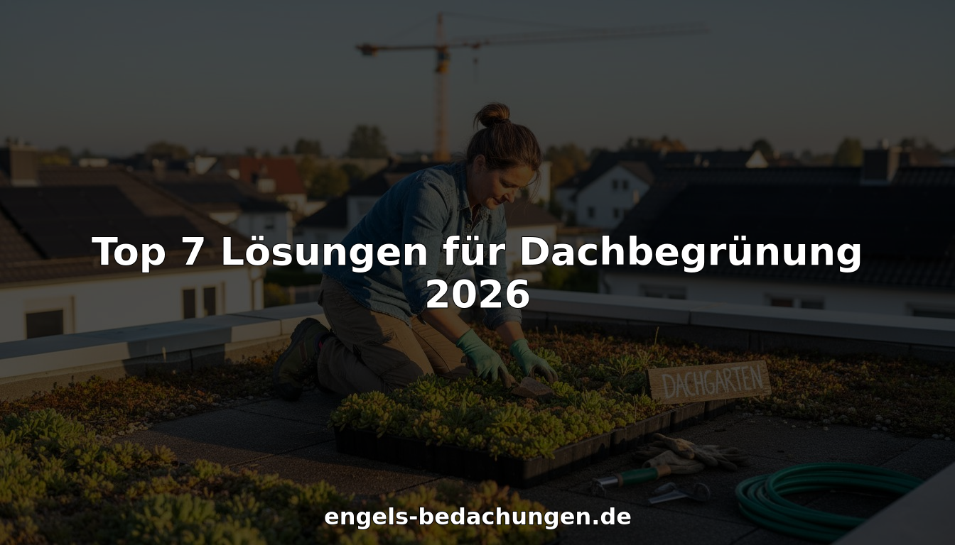 Top 7 Lösungen für Dachbegrünung 2026
