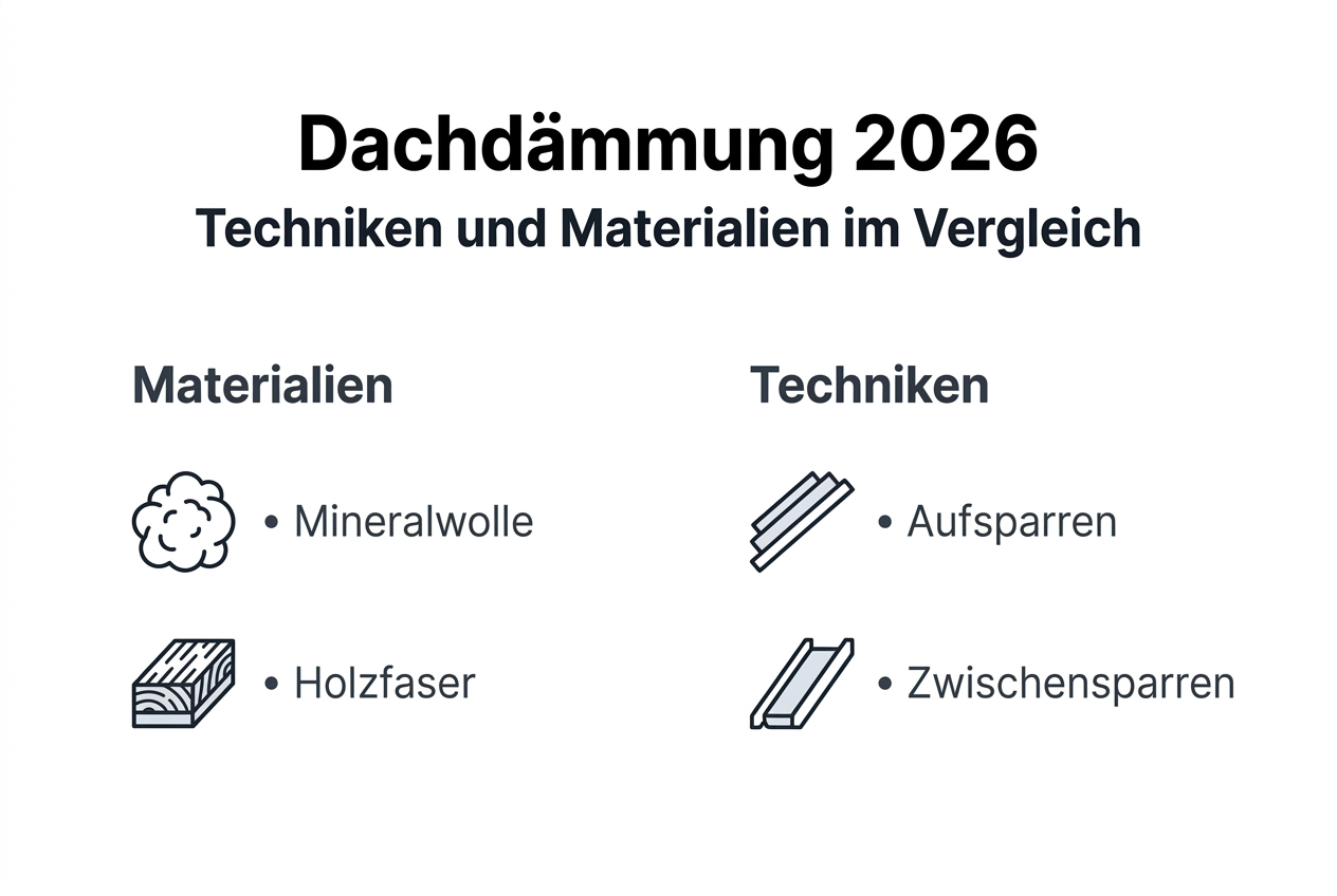 Übersicht: Methoden und Materialien zur effektiven Dachdämmung