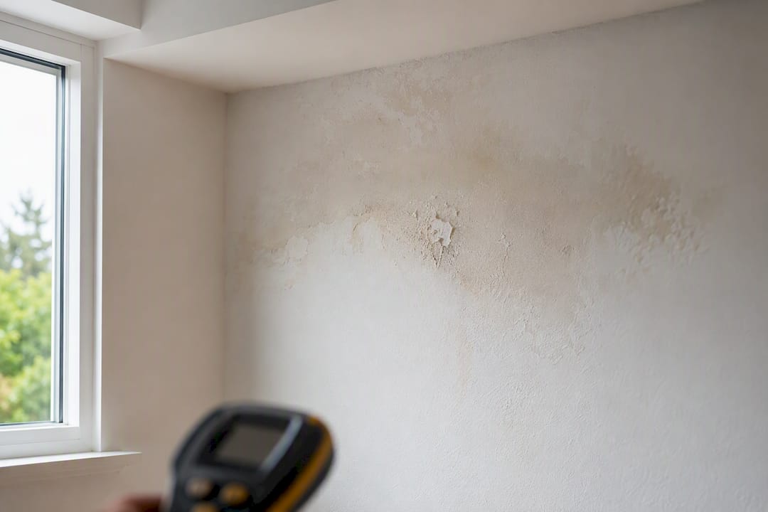 Feuchter Fleck unterhalb der Attika