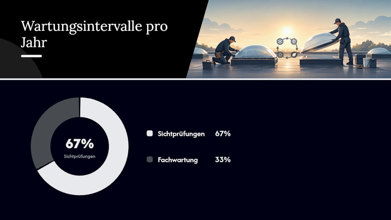 Wie oft sollte man eine Lichtkuppel warten? — overview diagram
