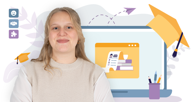 Headergrafik zum Thema Abschlussarbeit bei der itelio GmbH