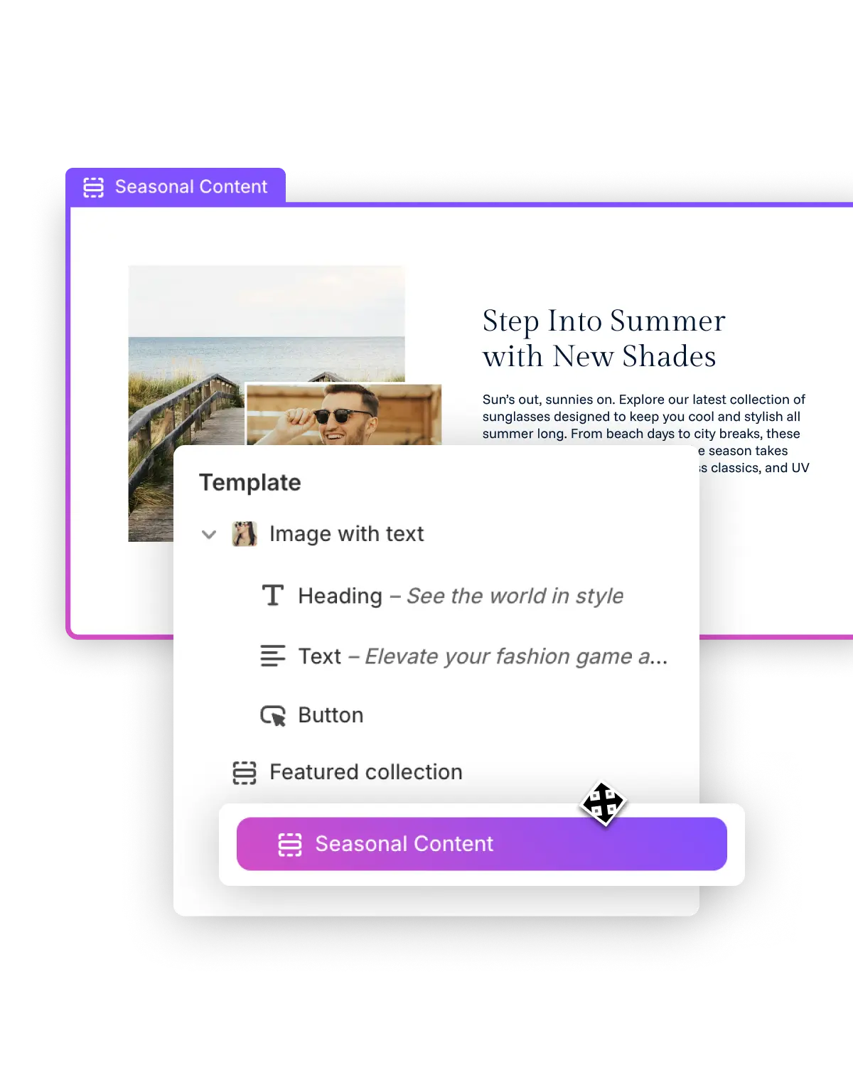 Using an AI Section with Shopify's native editor