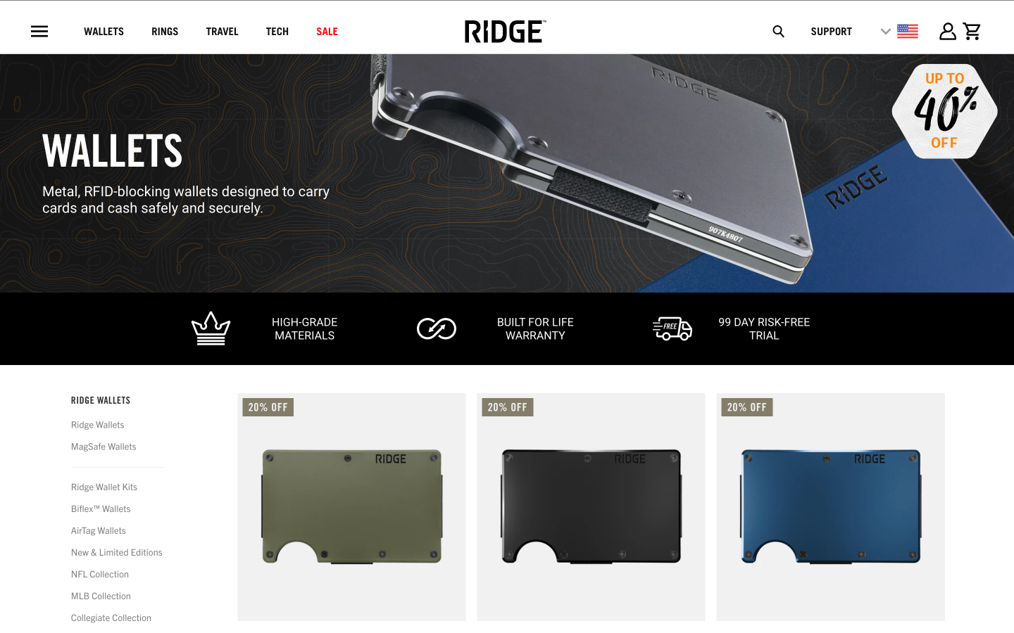 Ridge website