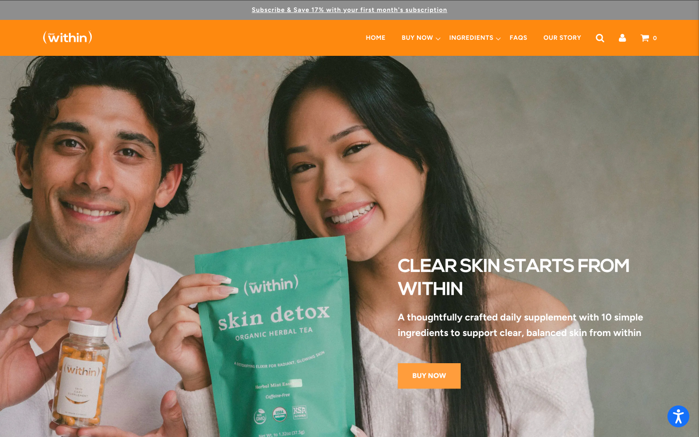 Clear Within homepage