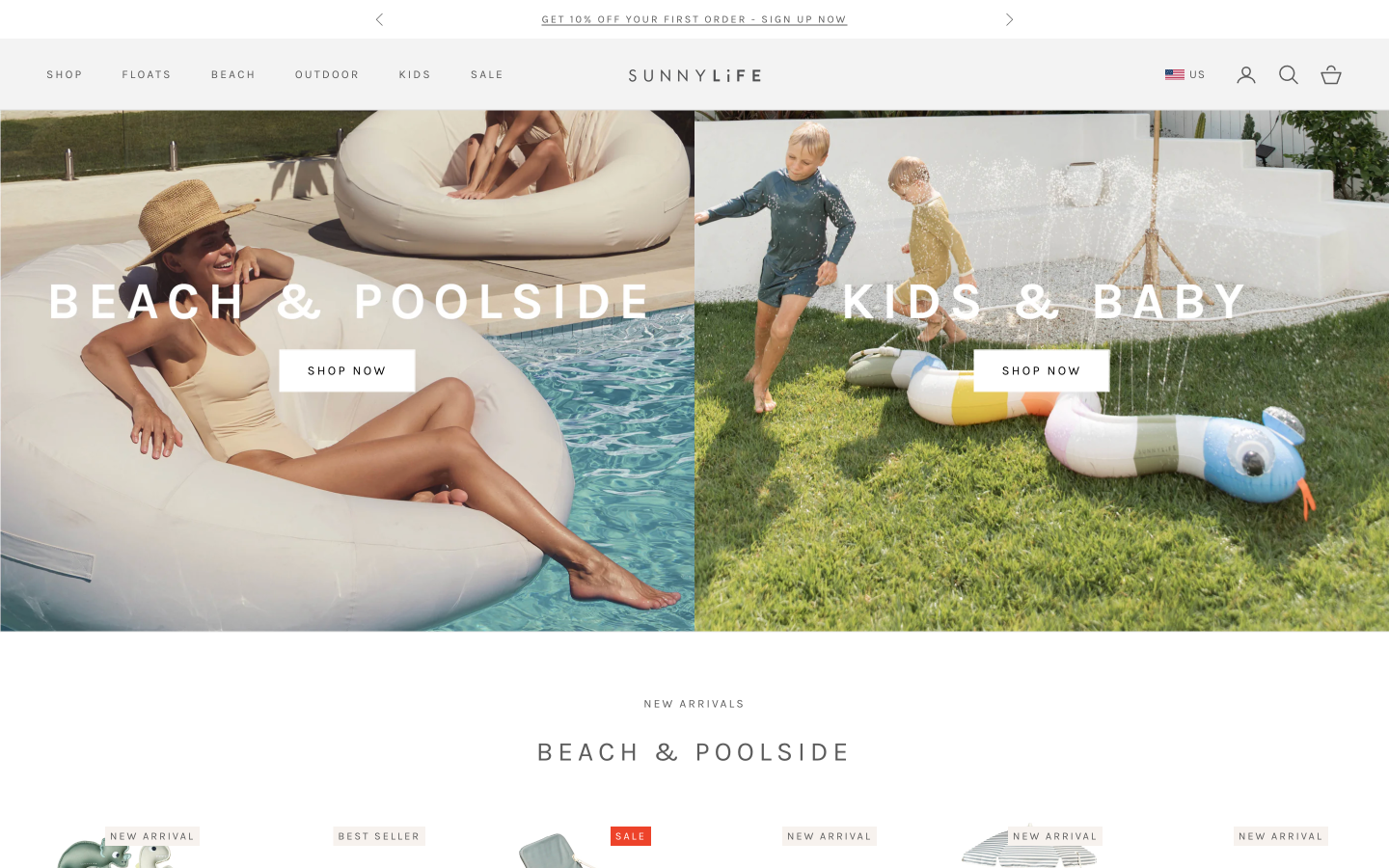 SunnyLife homepage