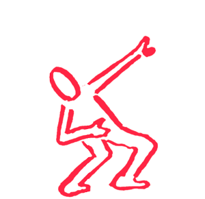 Animation of dancing person.