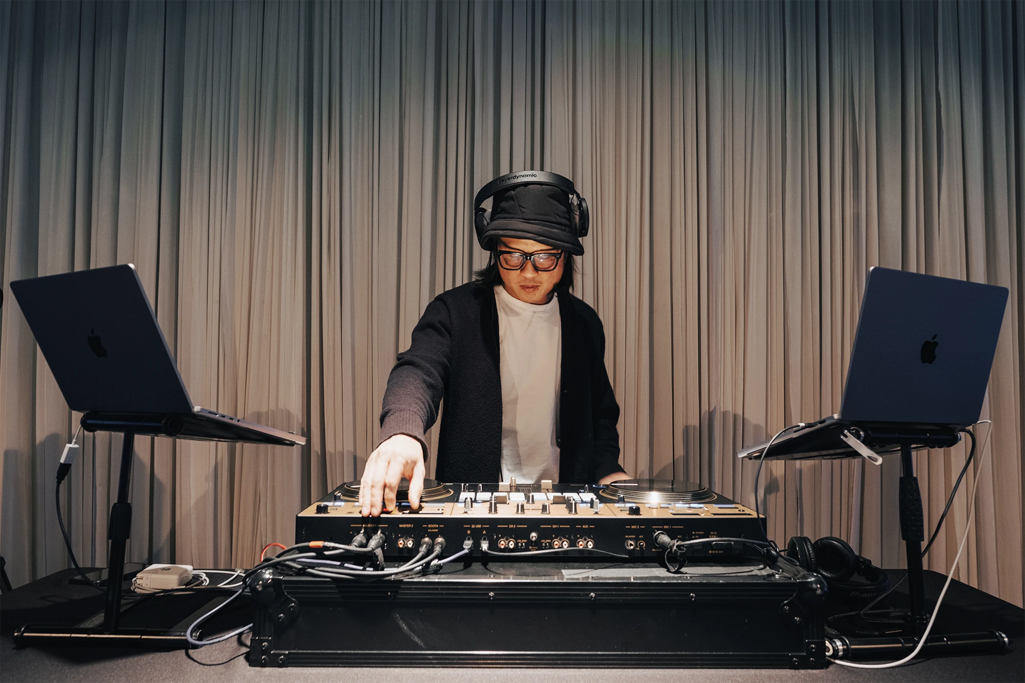 CJ of Best Life Entertainment doing a DJ set