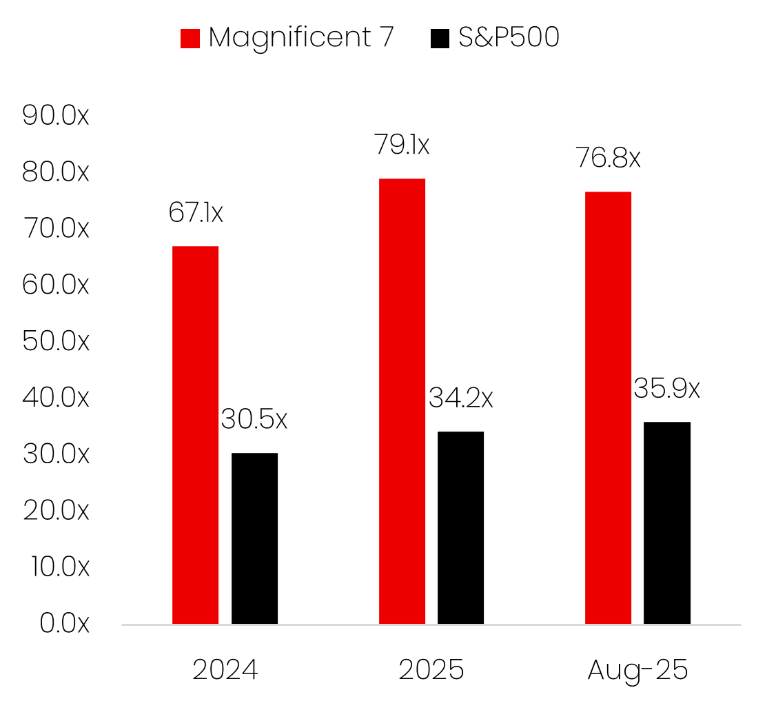 Mag-7 P/E Ratios
