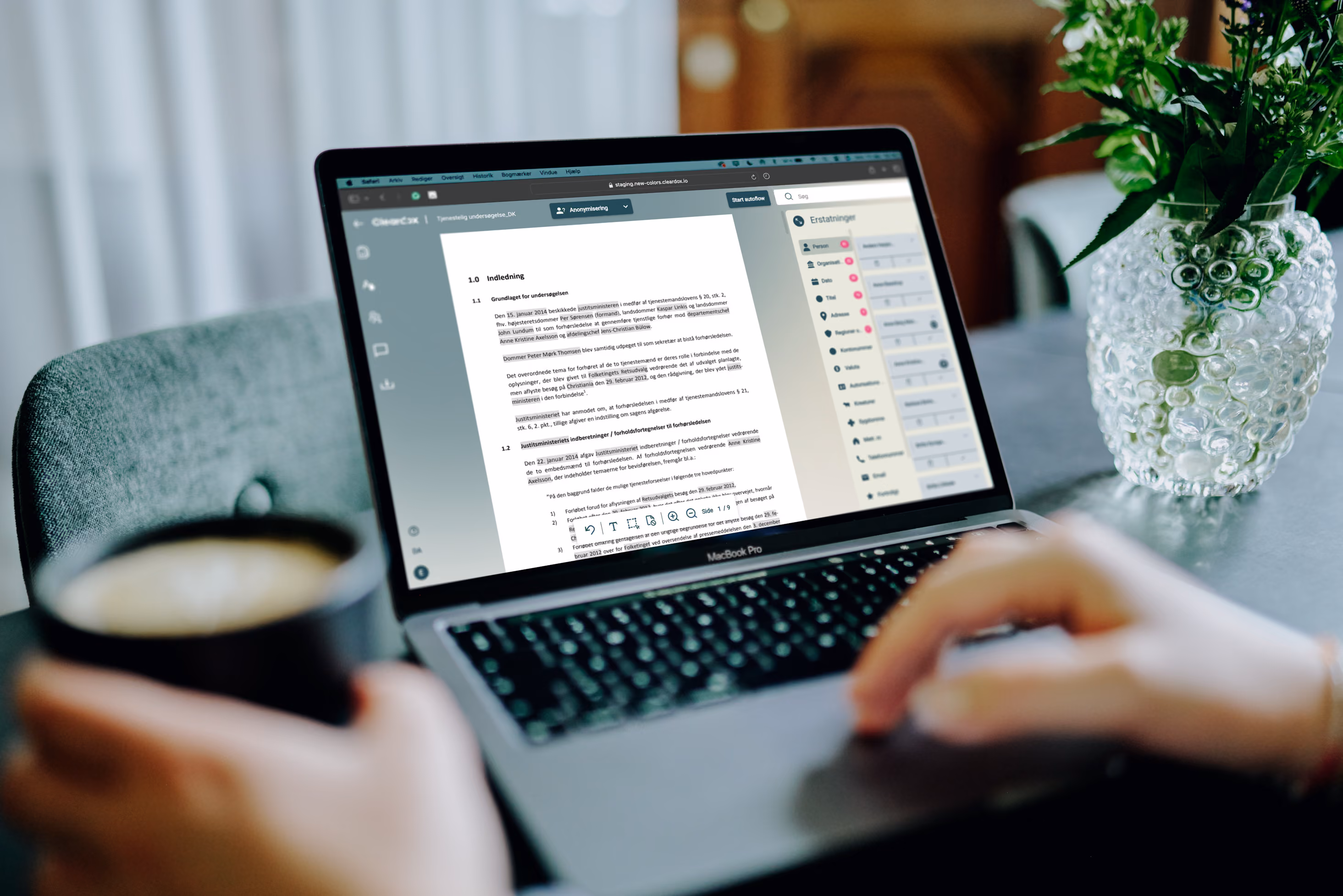 Cleardox assisteret anonymisering - Advokater