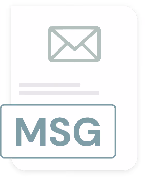 Cleardox supports MSG format