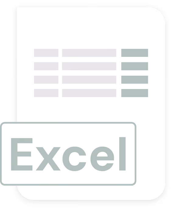 Cleardox supports Excel