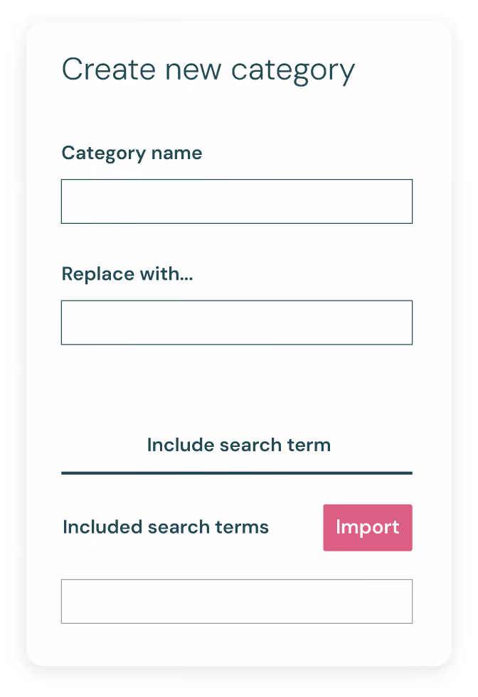 Cleardox redaction software offers that you can create your own search terms