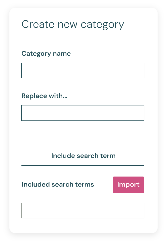 Cleardox redaction software offers that you can create your own search terms