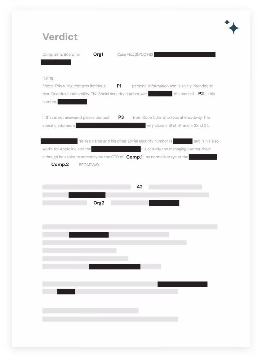 Cleardox redaction software offer you to prepare files for AI projects such as using your data for chatgpt
