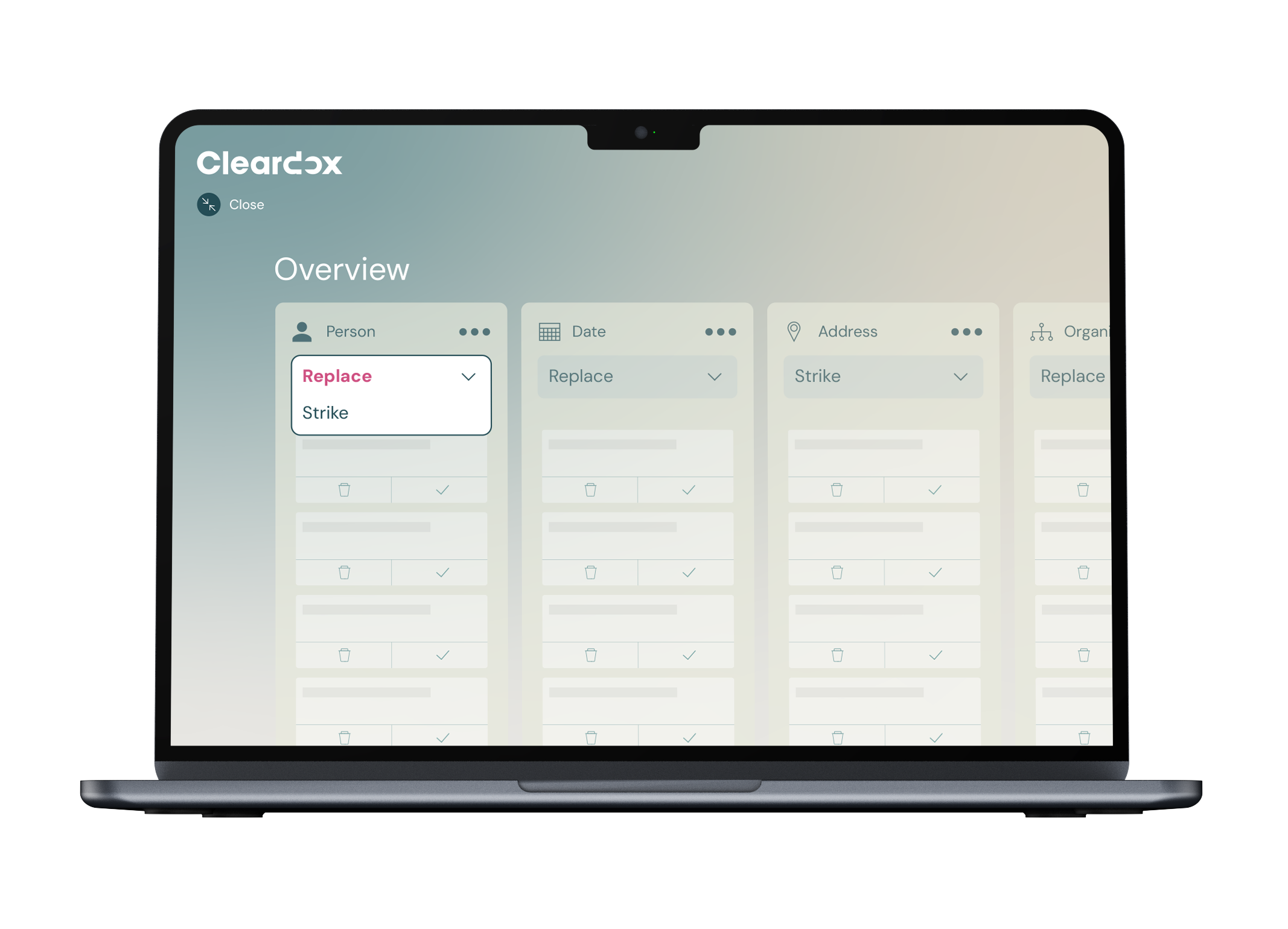 Cleardox redaction software offers an intelligent pseydoymization feature