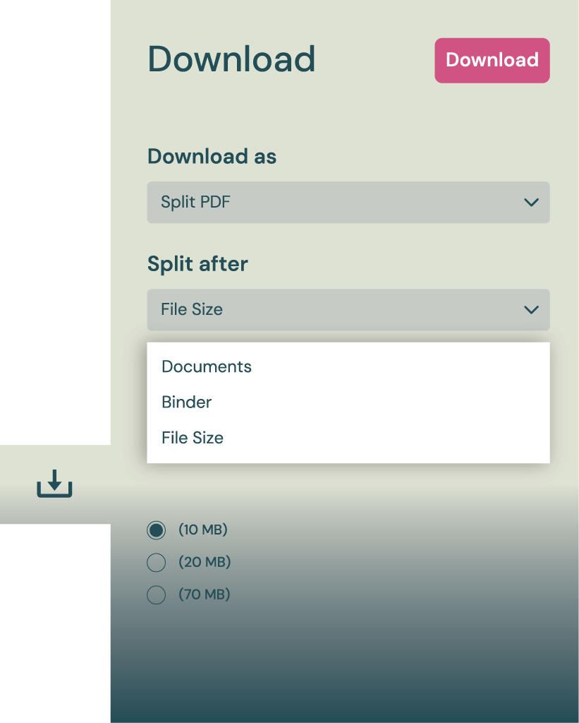 Skærmbillede af en digital platform, der viser to dokumenter tilgængelige: et Word-dokument mærket 'Verdict' og et PDF-dokument mærket 'Judgement', med en markør i nederste højre hjørne.