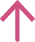 Rosa pil der peger opad på hvid baggrund.