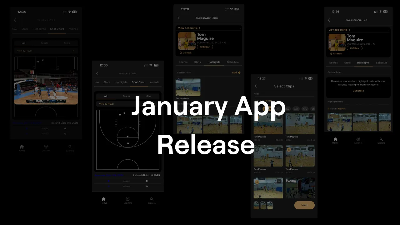 January SportsVisio App Release Notes