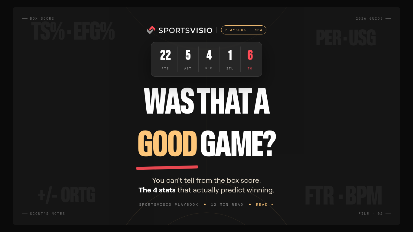 How to Understand NBA Stats: A 2026 Playoff-Era Guide
