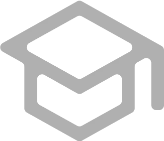 Symbol einer grauen Abschlusskappe mit Quaste.