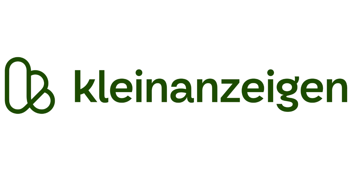 Kleinanzeigen-Logo mit grünem Symbol und Schriftzug.