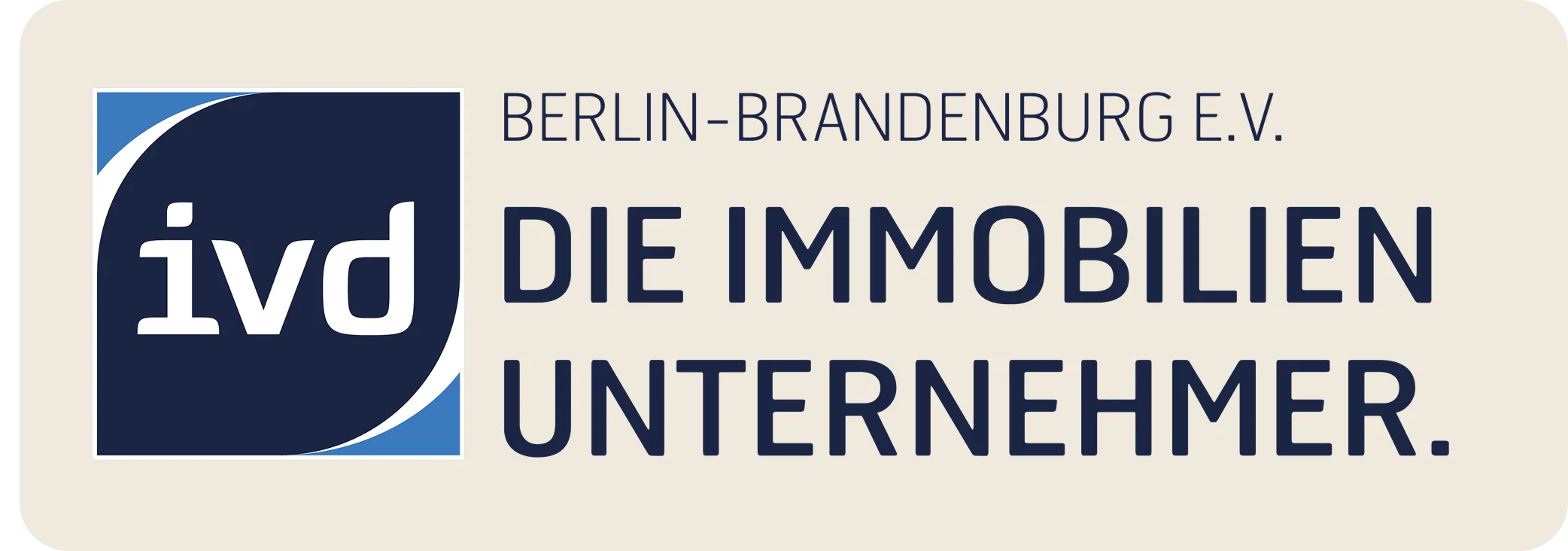 Logo des Interessenverbandes Berlin-Brandenburg e.V. mit dem Schriftzug Die Immobilienunternehmer.