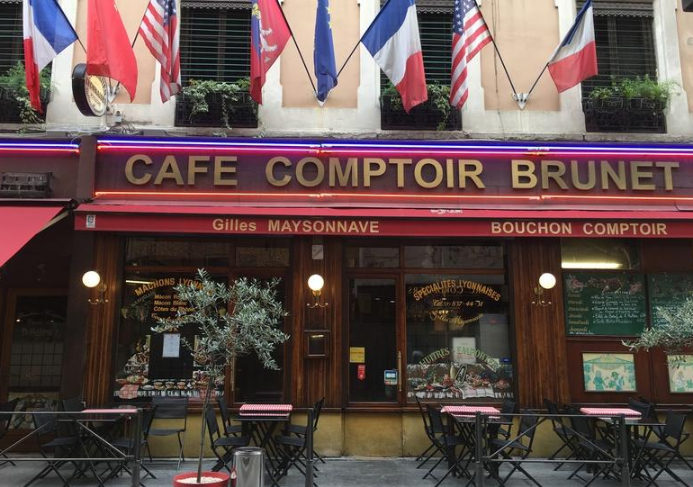 Devanture restaurant Comptoir Brunet