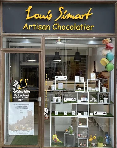 Devanture de la boutique Louis Simart, Artisan Chocolatier